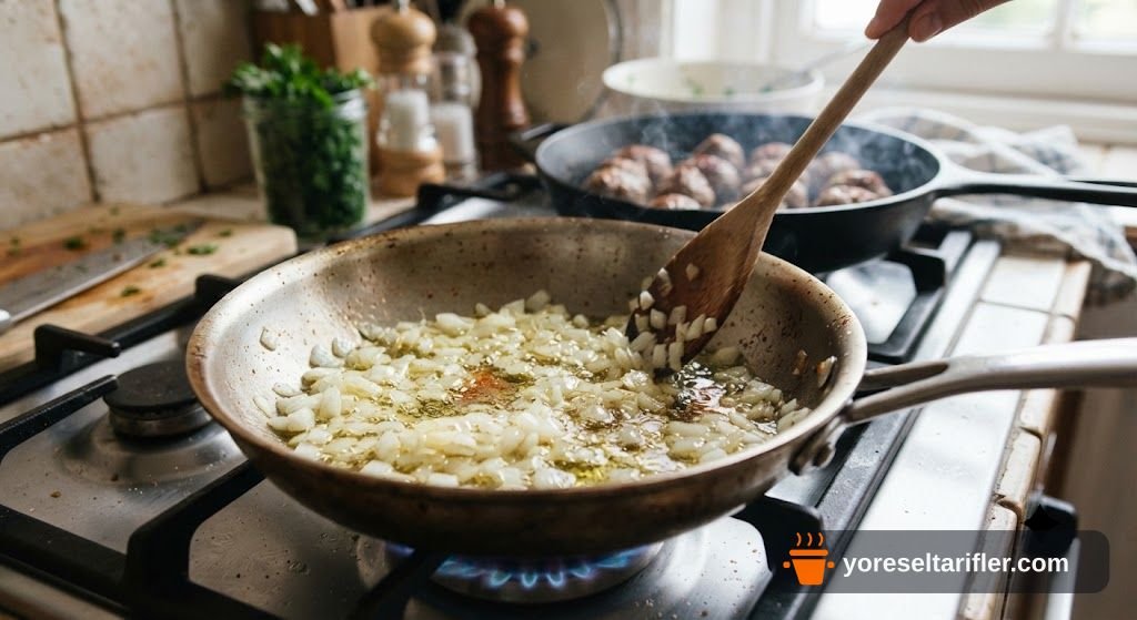 Fırında Mozzarellalı Domates Soslu Köfte Tarifi — Adım 4
