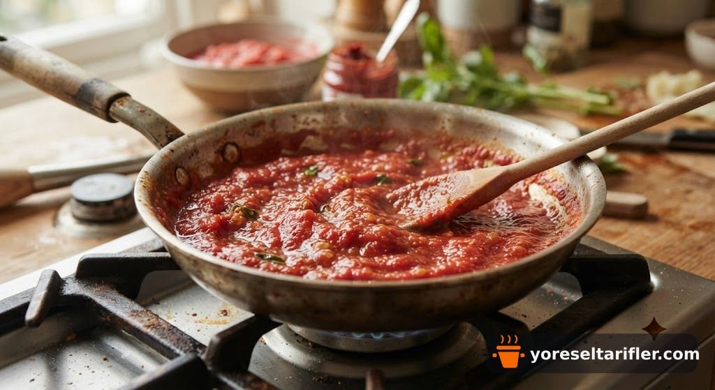 Fırında Mozzarellalı Domates Soslu Köfte Tarifi — Adım 6