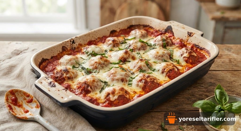 Fırında Mozzarellalı Domates Soslu Köfte Tarifi — Adım 8