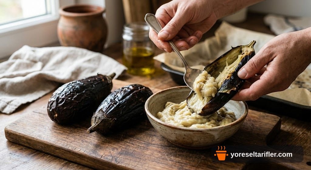 Fırında Patlıcan Közleme Tarifi — Adım 4