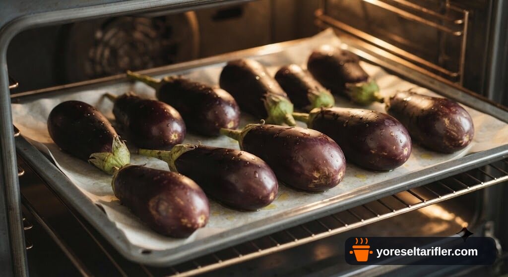 Fırında Patlıcan Közleme Tarifi — Adım 3
