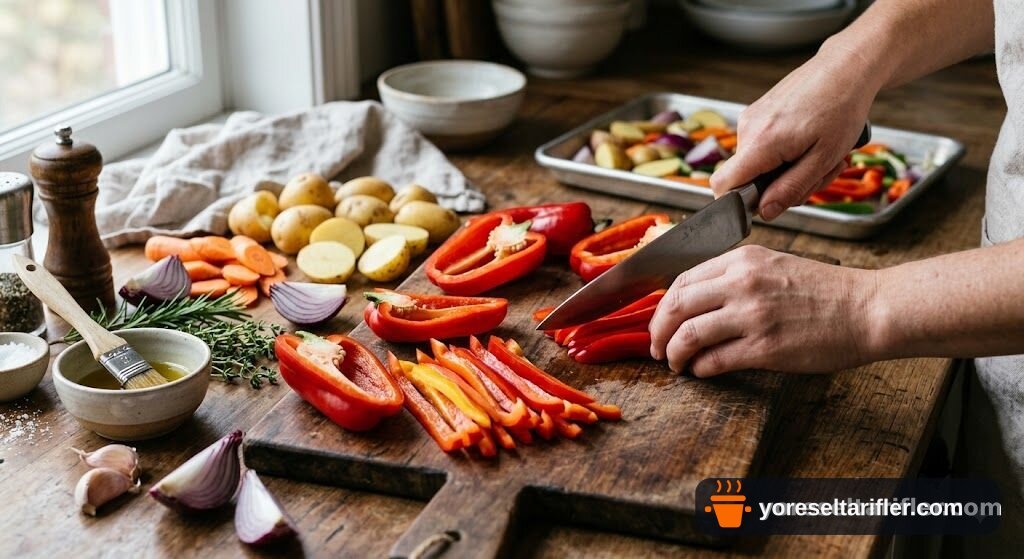Fırında Sebzeli Patates Tarifi — Adım 4