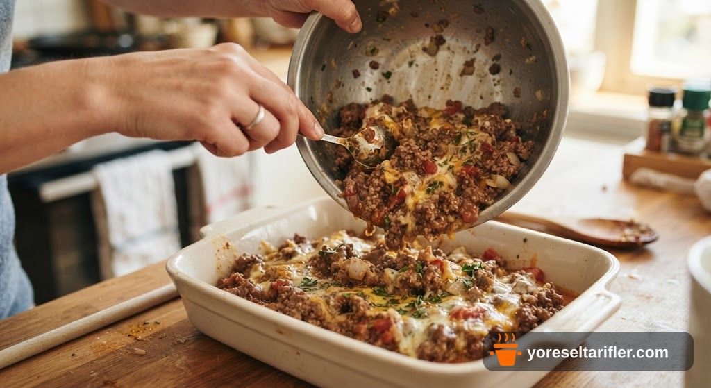 Fırında Süzmeli Kıymalı Yumurta Tarifi — Adım 4