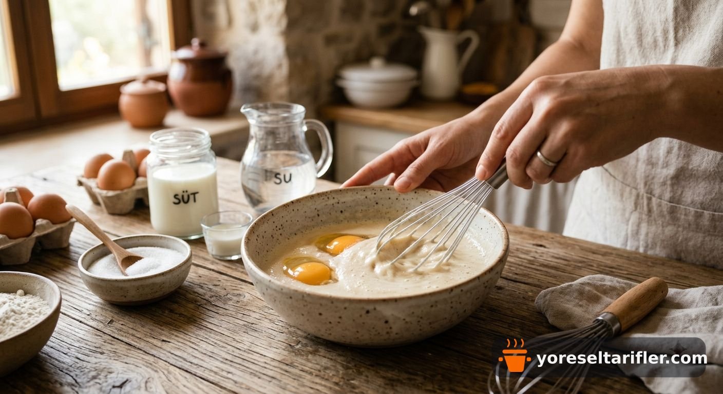 Fırınsız Krep Pasta Tarifi — Adım 2