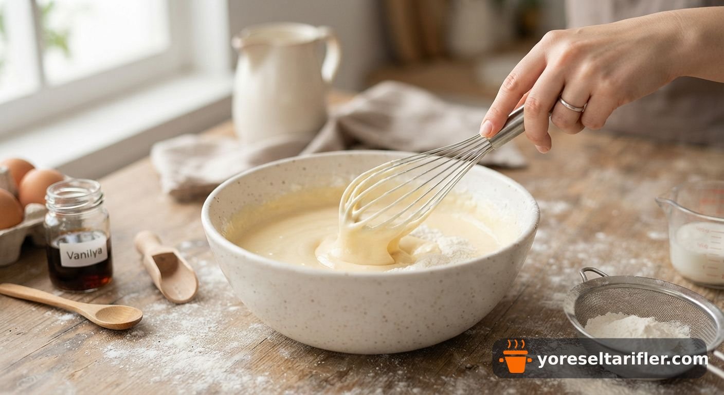 Fırınsız Krep Pasta Tarifi — Adım 3
