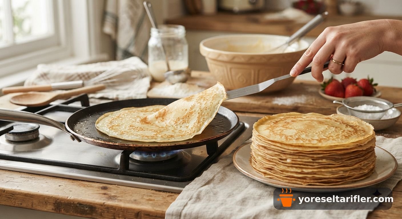 Fırınsız Krep Pasta Tarifi — Adım 5