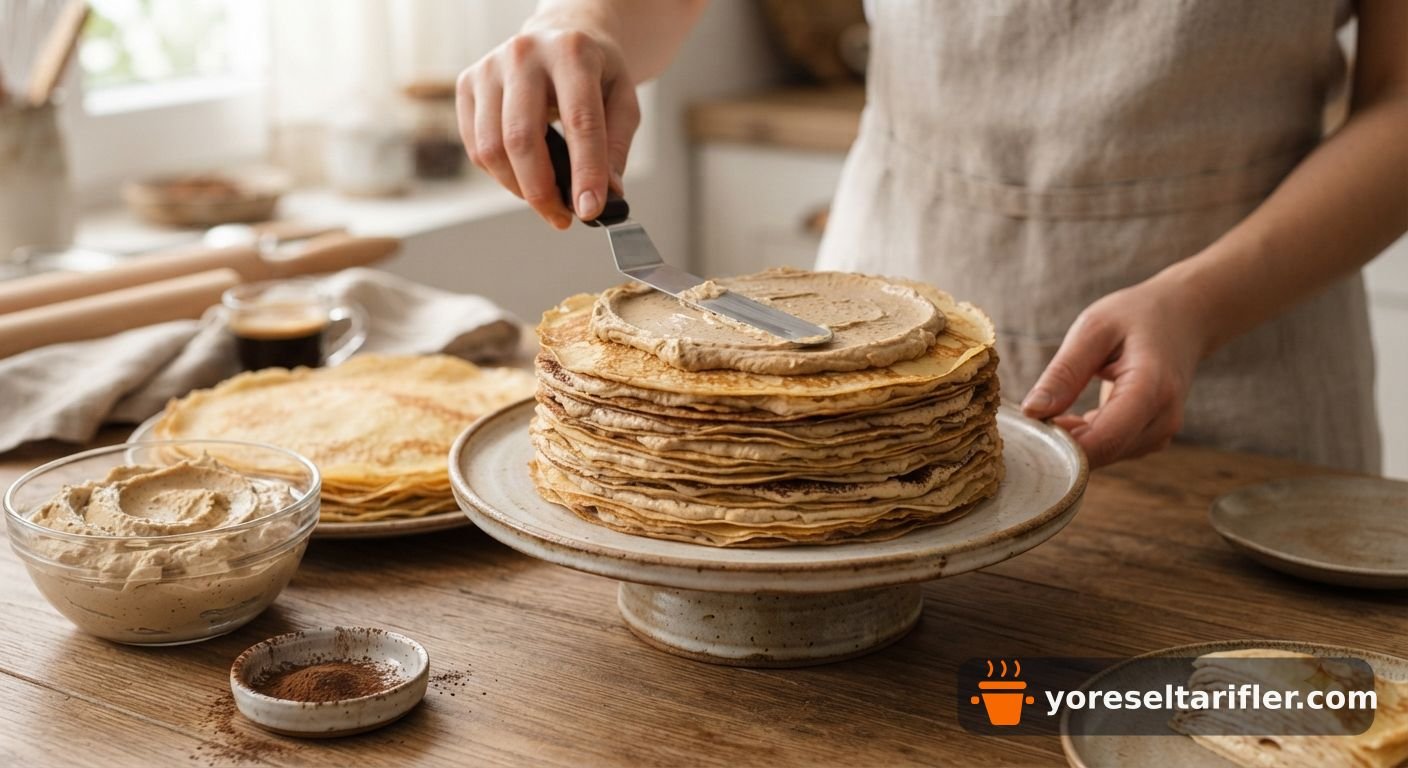 Fırınsız Krep Pasta Tarifi — Adım 7