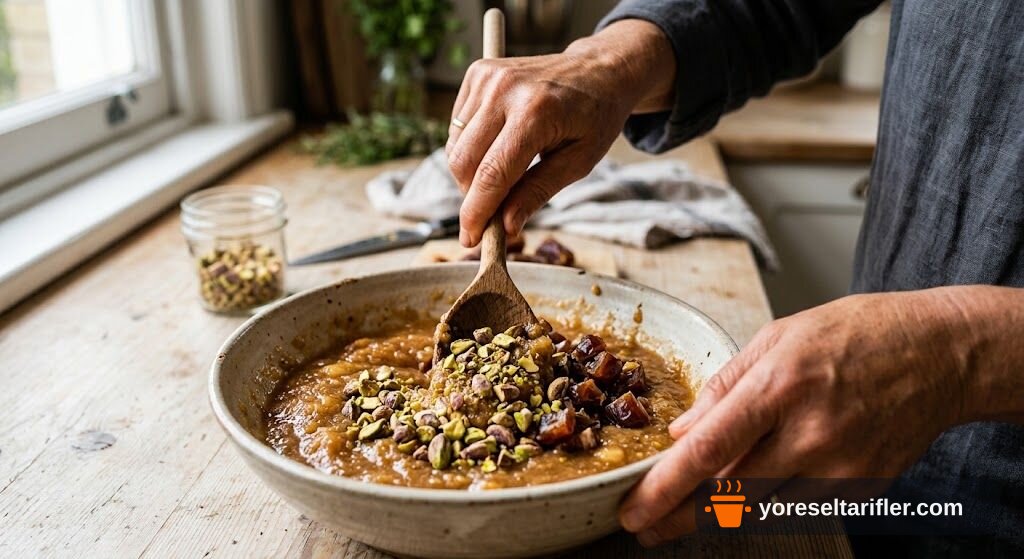 Fıstıklı Hurma Topları Glutensiz Şekersiz Tarifi — Adım 3