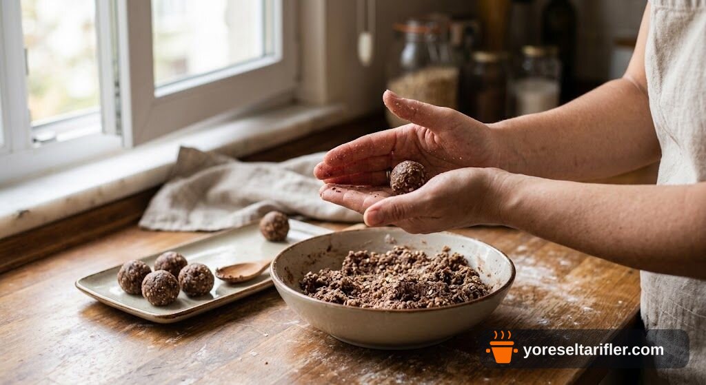 Fıstıklı Hurma Topları Glutensiz Şekersiz Tarifi — Adım 5