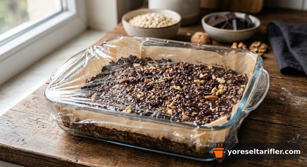 Fit Bitter Çikolatalı Yulaf Bar Tarifi — Adım 5