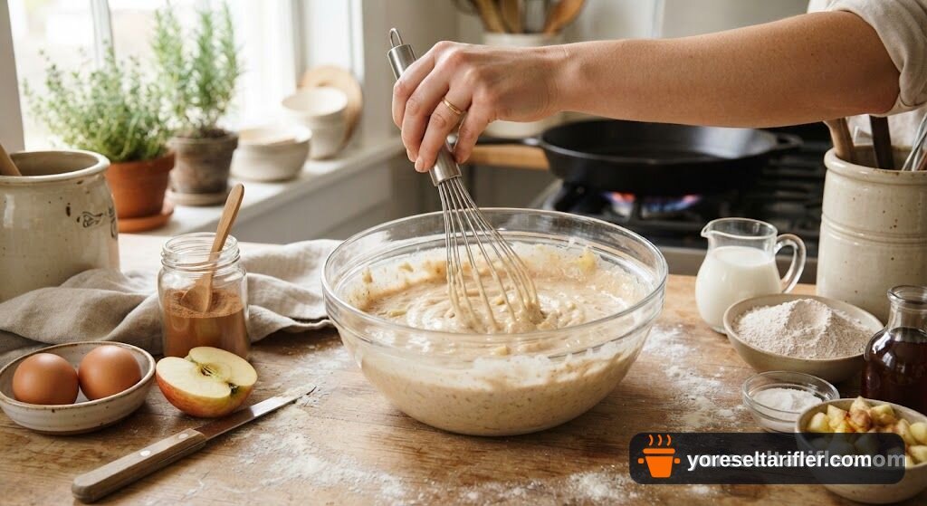 Fit Elmalı Tarçınlı Pankek Tarifi — Adım 1