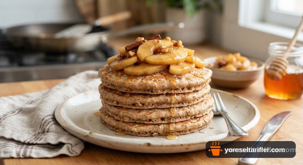 Fit Elmalı Tarçınlı Pankek Tarifi — Adım 4