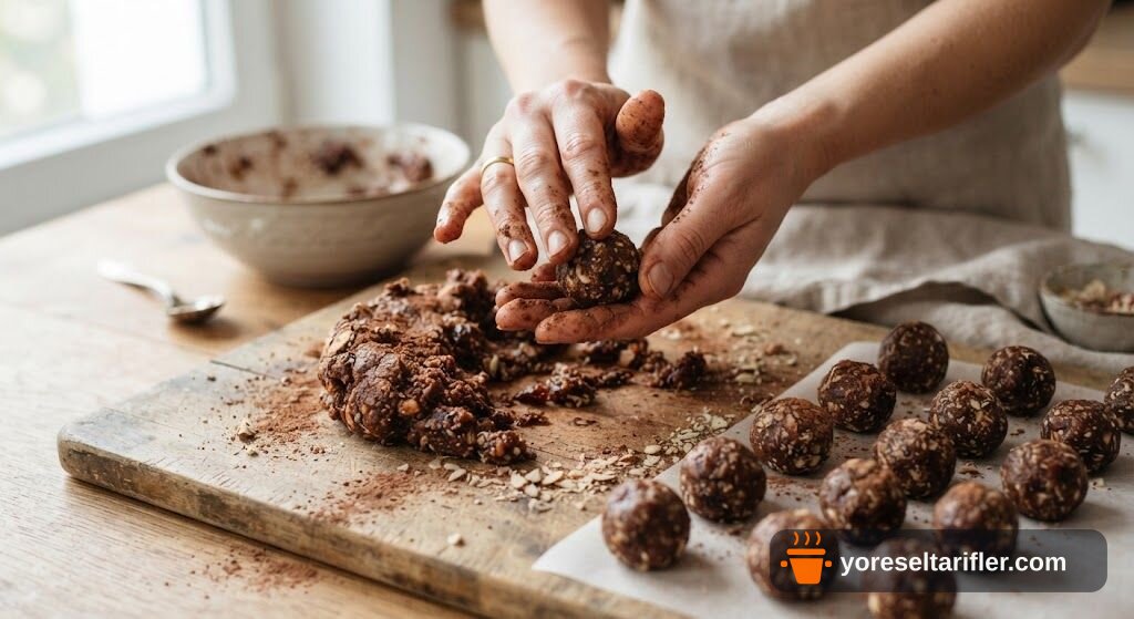 Fit Kakao Topları Bademli Hurmalı Tarifi — Adım 3