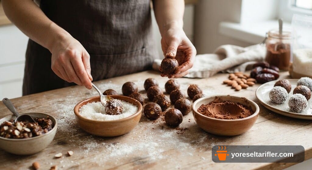 Fit Kakao Topları Bademli Hurmalı Tarifi — Adım 4