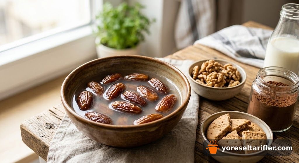 Fit Mozaik Pasta Cevizli Hurmalı Tarifi — Adım 1