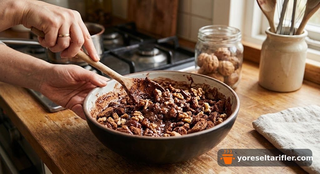 Fit Mozaik Pasta Cevizli Hurmalı Tarifi — Adım 4