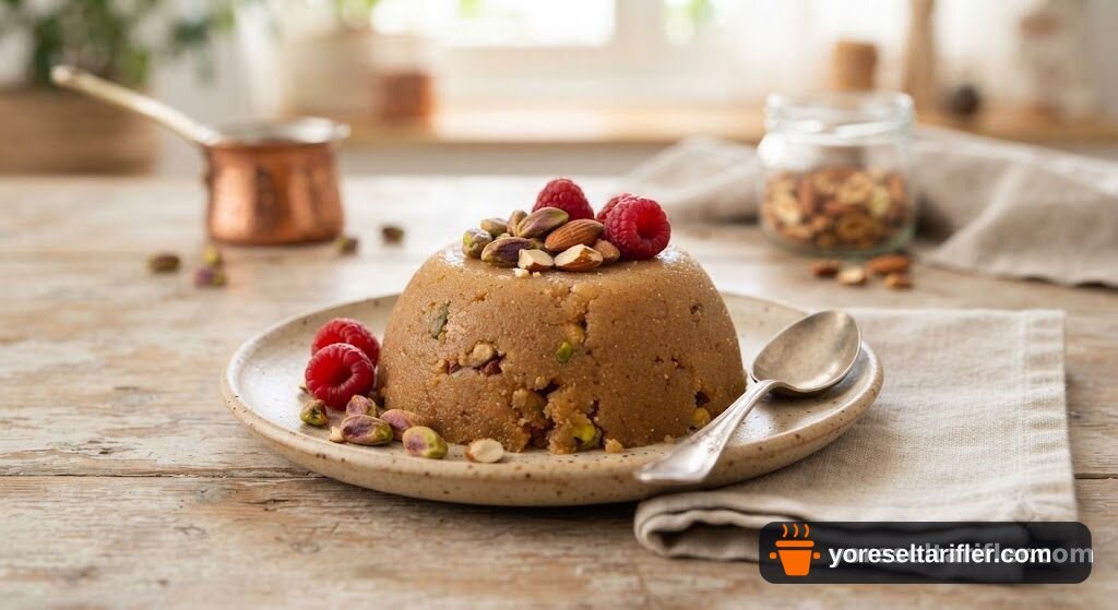 Fit Şekersiz İrmik Helvası Tarifi — Adım 4