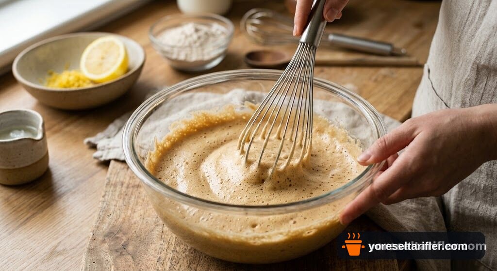 Fit Şekersiz Limonlu Kek Tarifi — Adım 1