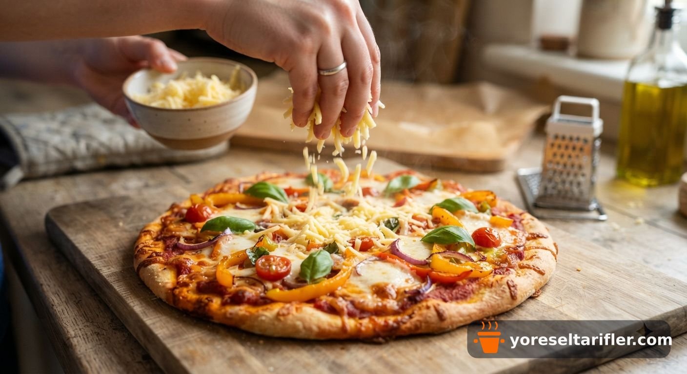 Fit Tavuk Tabanlı Pizza Tarifi — Adım 4