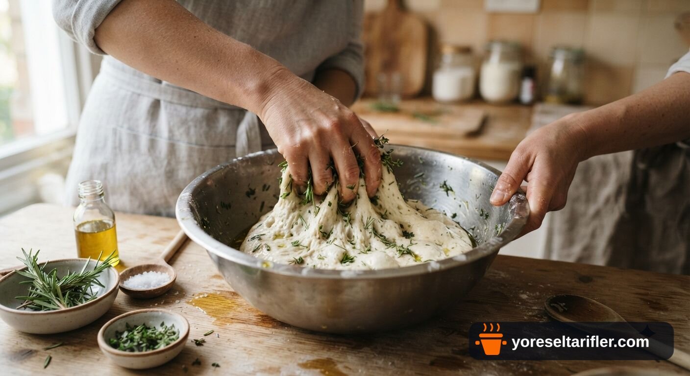 Dört Çeşit Focaccia Tarifi — Adım 3