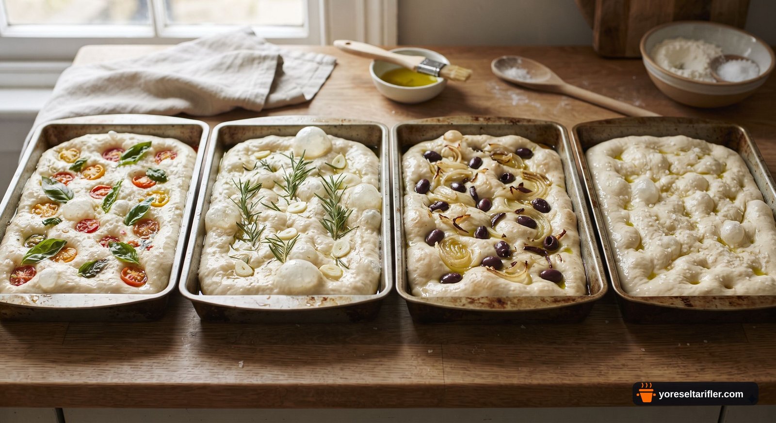 Dört Çeşit Focaccia Tarifi — Adım 5