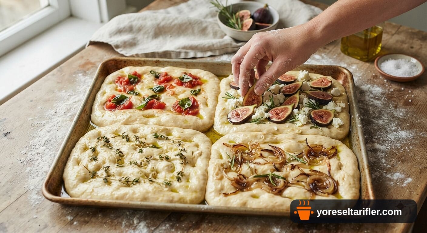 Dört Çeşit Focaccia Tarifi — Adım 9