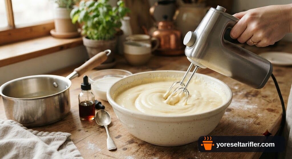 Frambuazlı Çilek Soslu Yumuşak Muhallebi Tarifi — Adım 3