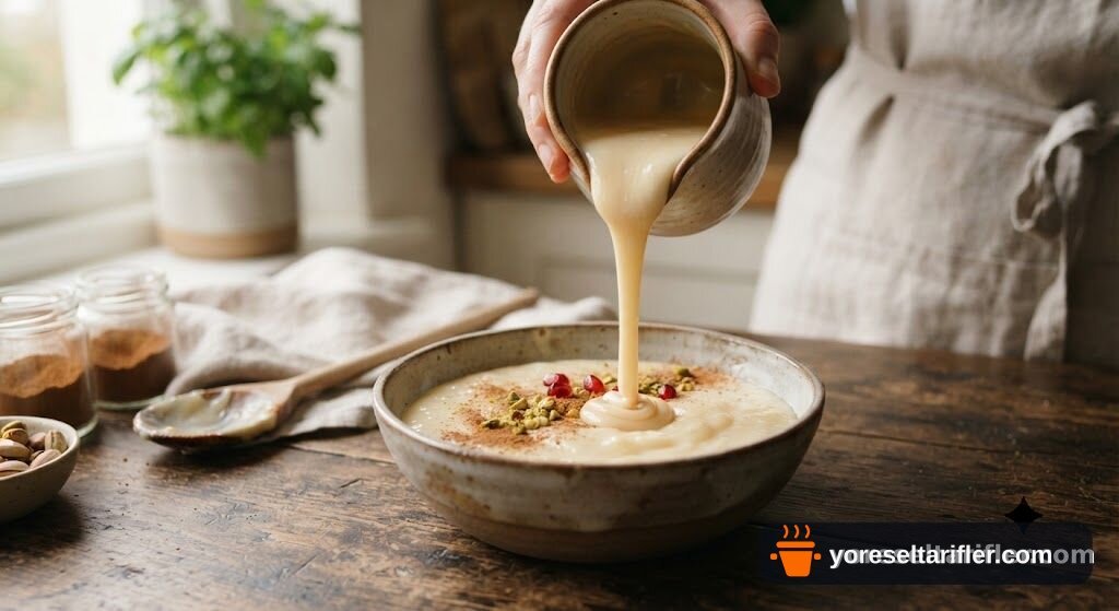 Frambuazlı Çilek Soslu Yumuşak Muhallebi Tarifi — Adım 5