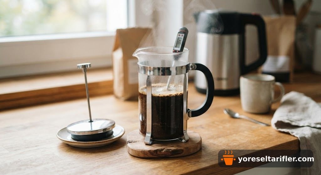 French Press ile Kolay Filtre Kahve Tarifi — Adım 2
