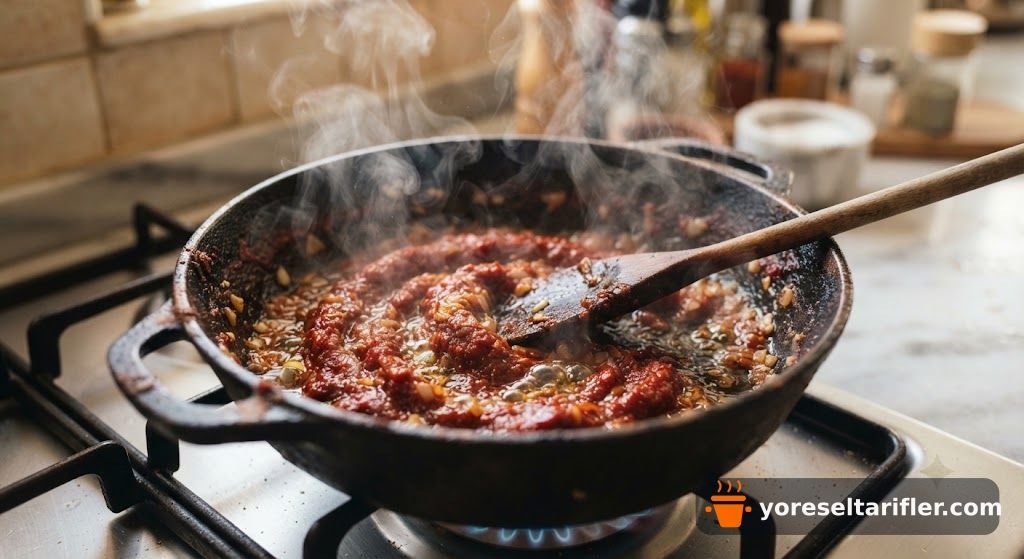Fusilli Arabiata Acı Soslu Makarna Tarifi — Adım 6