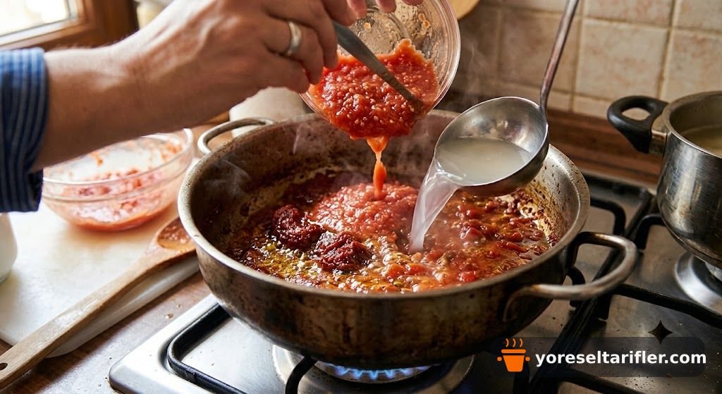 Fusilli Arabiata Acı Soslu Makarna Tarifi — Adım 7