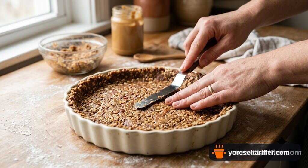 Glutensiz Fıstık Ezmesiyle Soğuk Tart Tarifi — Adım 2