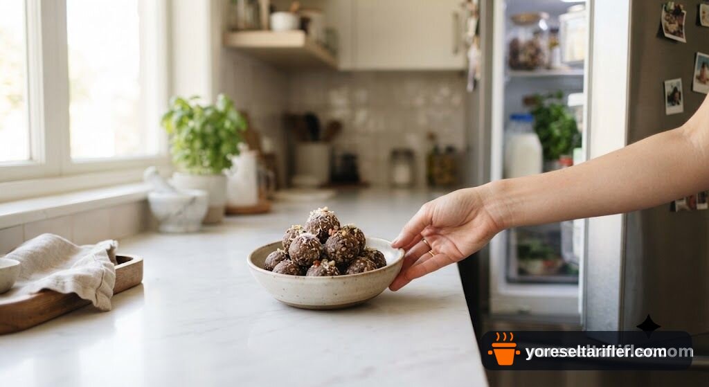 Glutensiz Fit Hindistan Cevizi Çilek Topları Tarifi — Adım 3