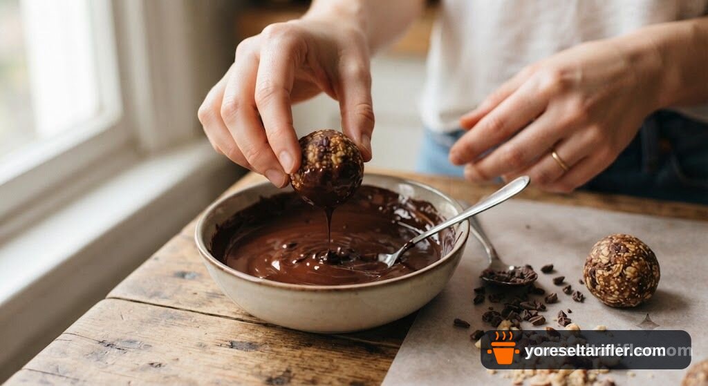 Glutensiz Fit Hindistan Cevizi Çilek Topları Tarifi — Adım 5