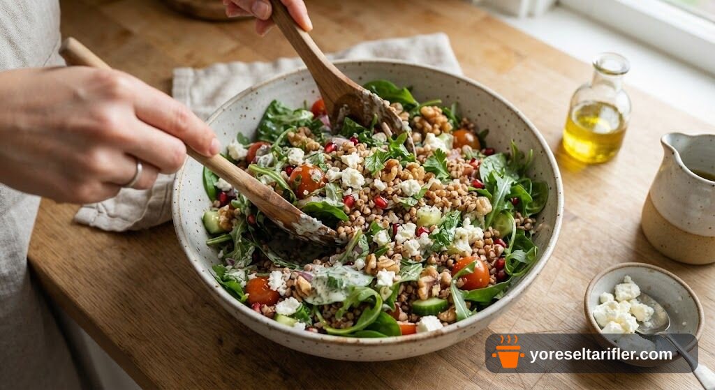 Glutensiz Karabuğdaylı Fit Salata Tarifi — Adım 3
