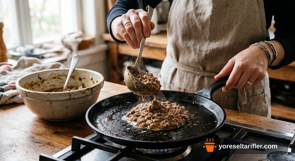 Glutensiz Kıymalı Kahvaltılık Krep Tarifi — Adım 5
