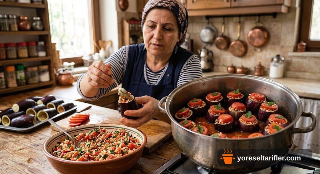 Glutensiz Lepe Dolması Tarifi — Adım 6