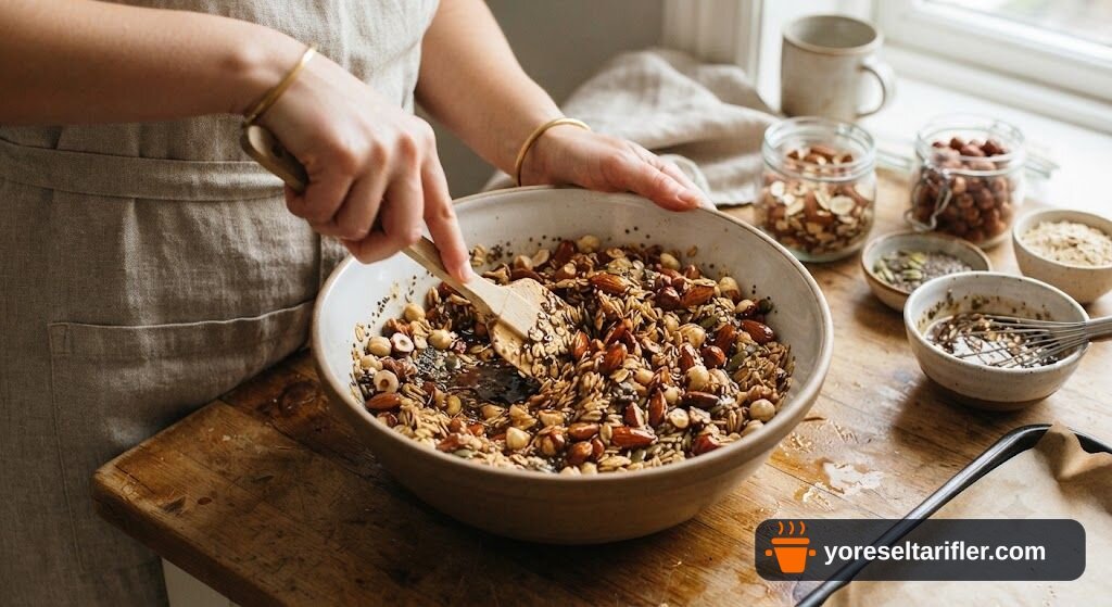 Glutensiz Şekersiz Granola Bar Tarifi — Adım 3