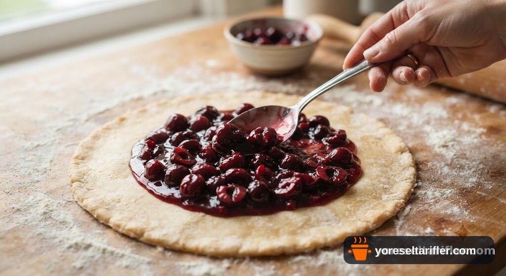 Glutensiz Vişneli Galette Yapımı Tarifi — Adım 6