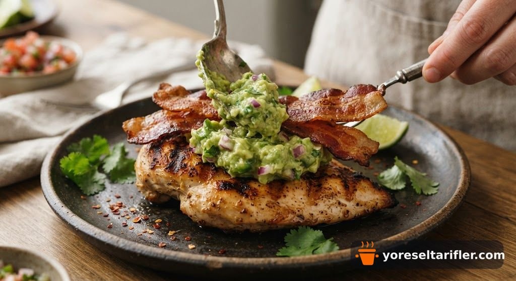 Guacamole Soslu Tavuk Pastırmalı Tarifi — Adım 4