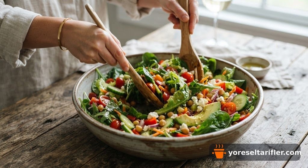 Hardal Soslu Bol Malzemeli Salata Tarifi — Adım 3