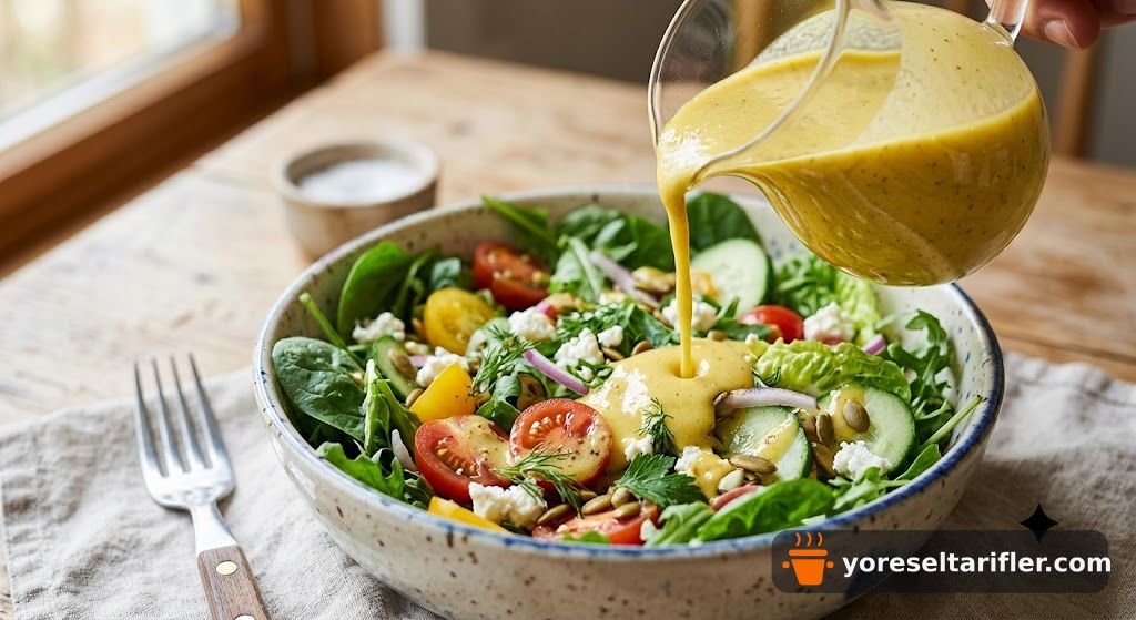 Hardal Soslu Bol Malzemeli Salata Tarifi — Adım 5
