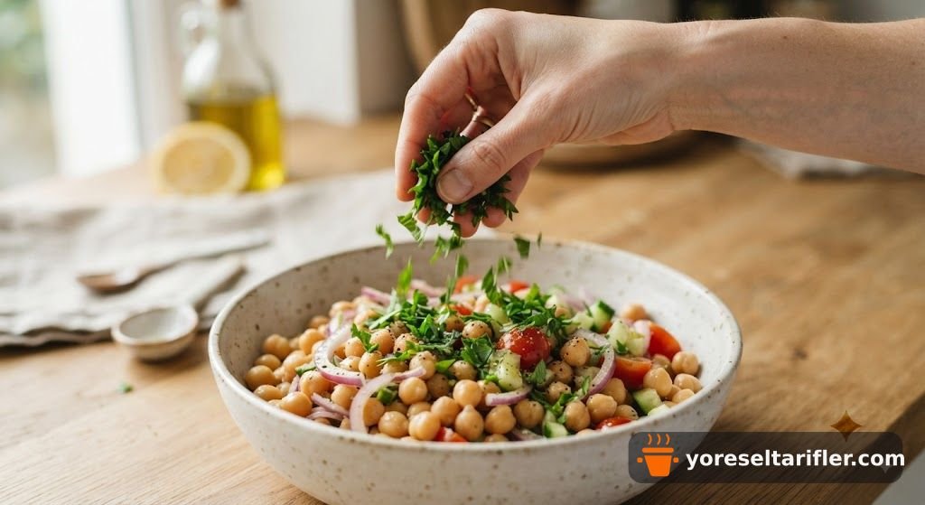 Hardallı Nohutlu Hafif Salata Tarifi — Adım 2