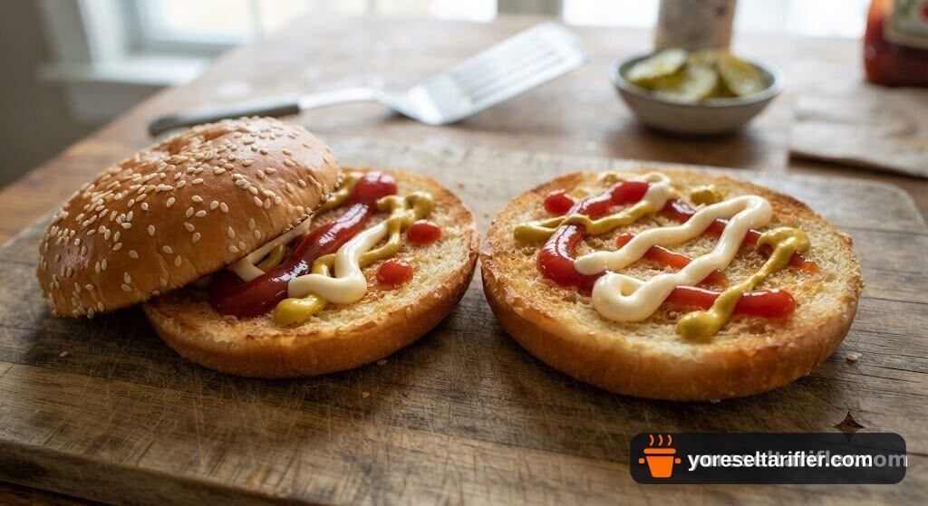 Haşlanmış Tavuklu Soslu Hamburger Tarifi — Adım 8