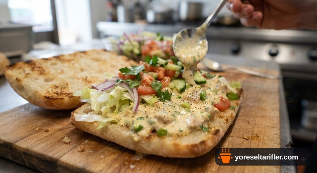 Haşlanmış Tavuklu Soslu Hamburger Tarifi — Adım 9