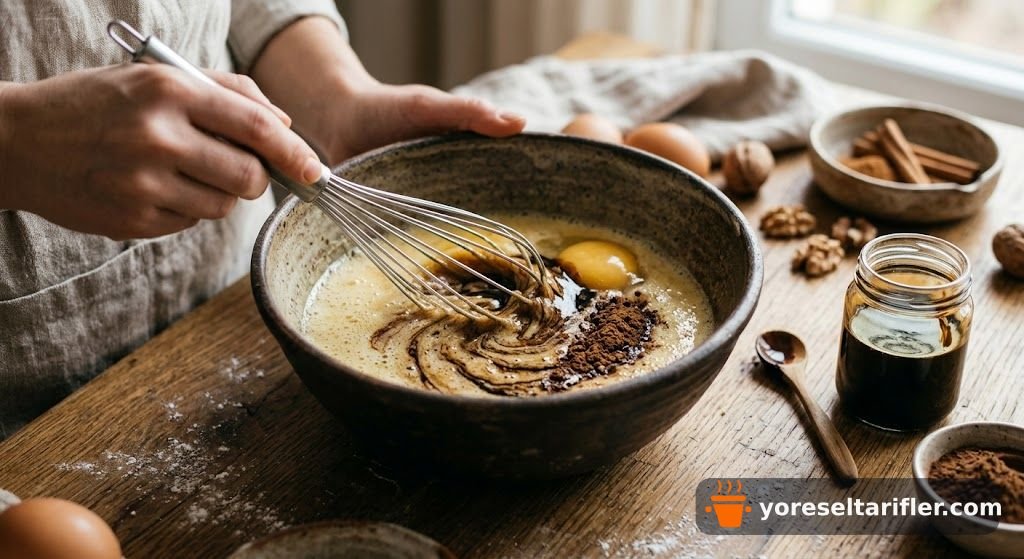 Havuç Cevizli Tarçınlı Kek Tarifi — Adım 1