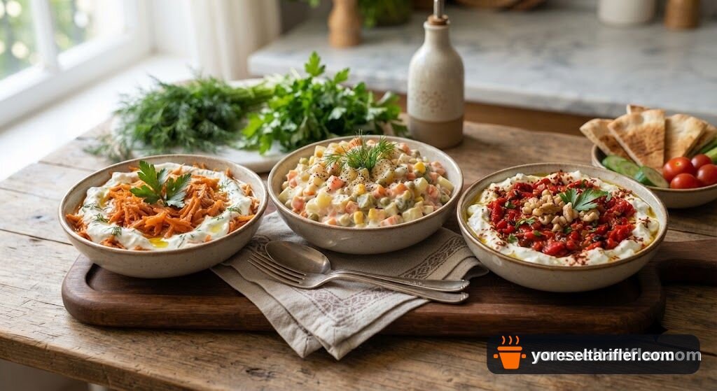 Havuçlu Soteli Tarator, Amerikan Salatası, Kapya Biberli Tarifi — Adım 4