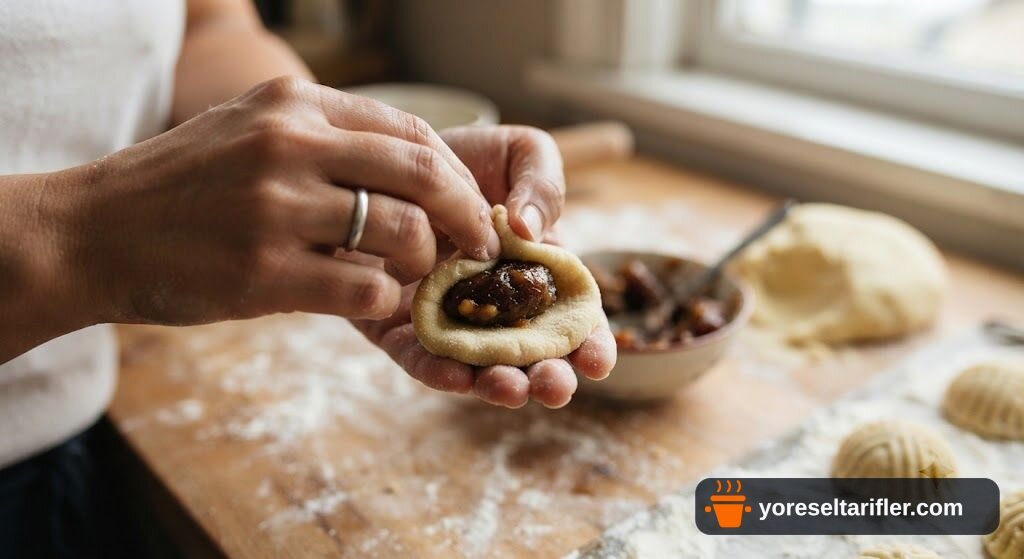 Hurma ve Cevizli Kremalı Kek Tarifi — Adım 4