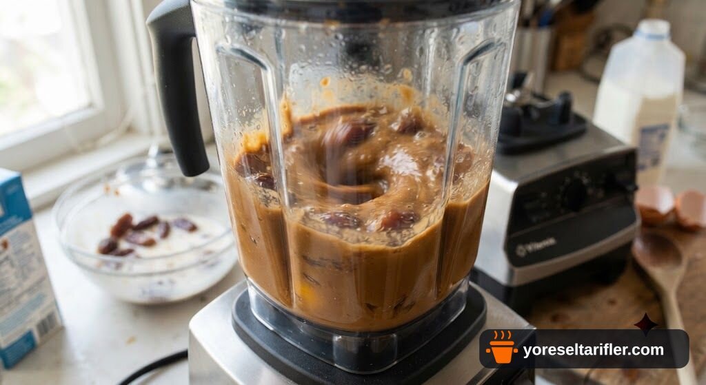 Hurmalı Vişneli Tam Buğday Brownie Tarifi — Adım 1