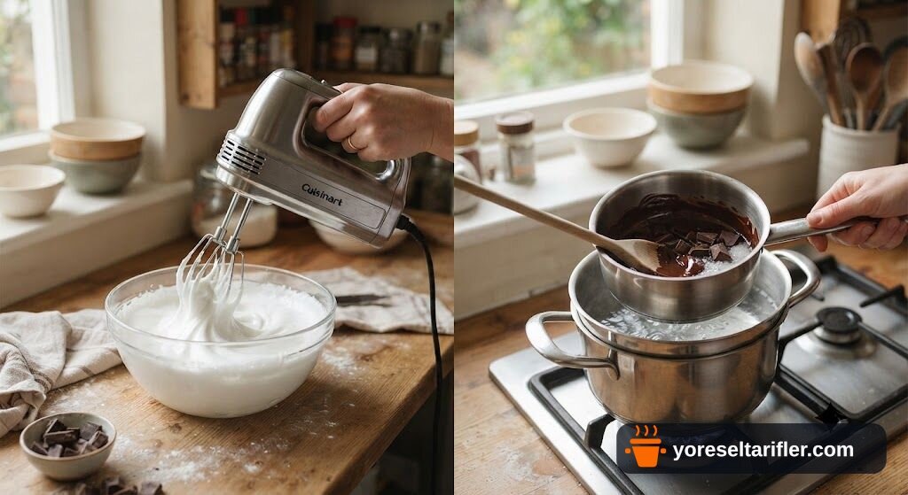 Hurmalı Vişneli Tam Buğday Brownie Tarifi — Adım 2